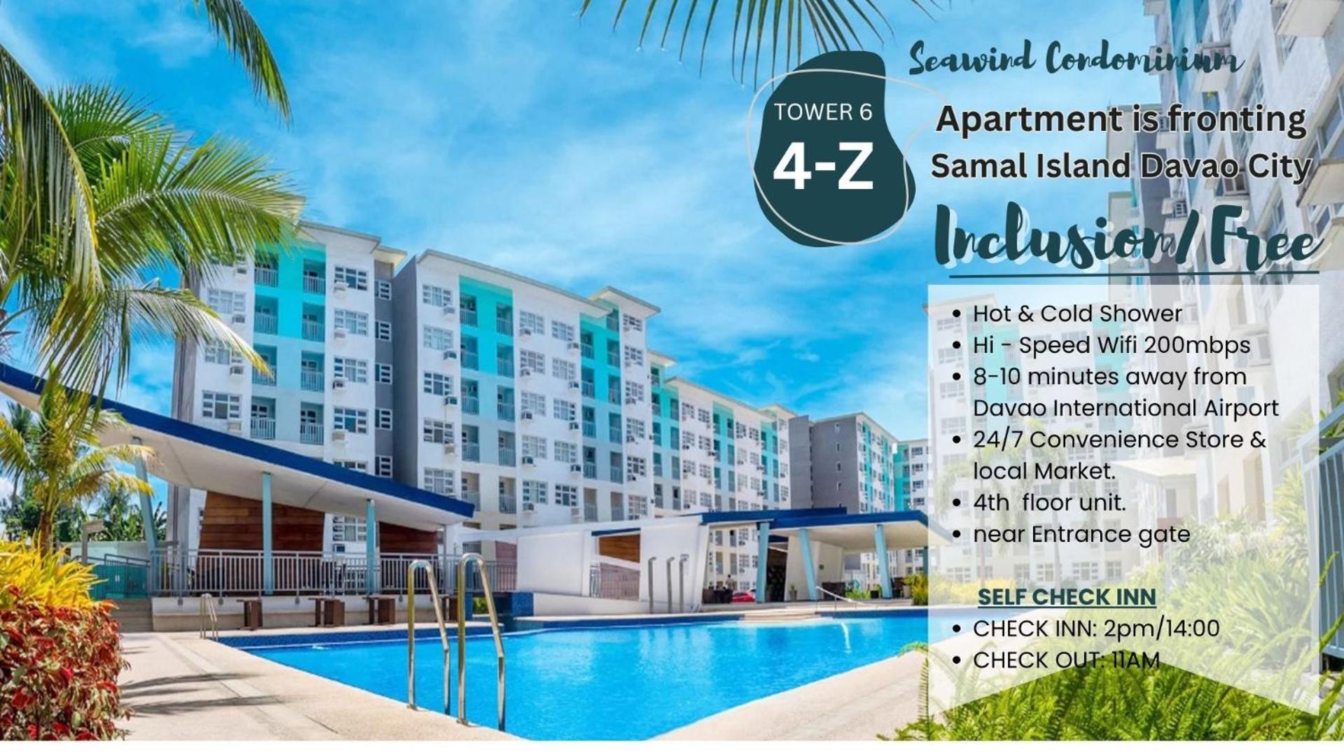 4Th Floor - Sea View Of Seawind Condominium Davao Exterior foto